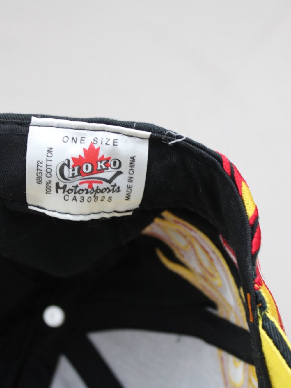Car Racing Hat - Chevrolet Racing Flag Graphics - Adult Gripback - Picture 8 of 8
